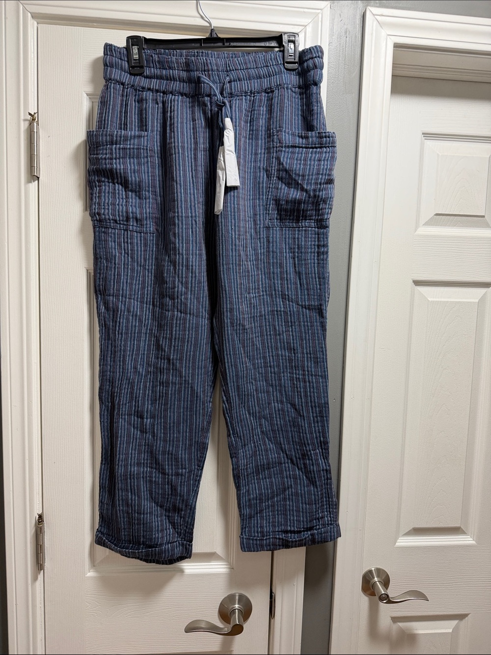 Sundance size medium brand new cotton striped pants